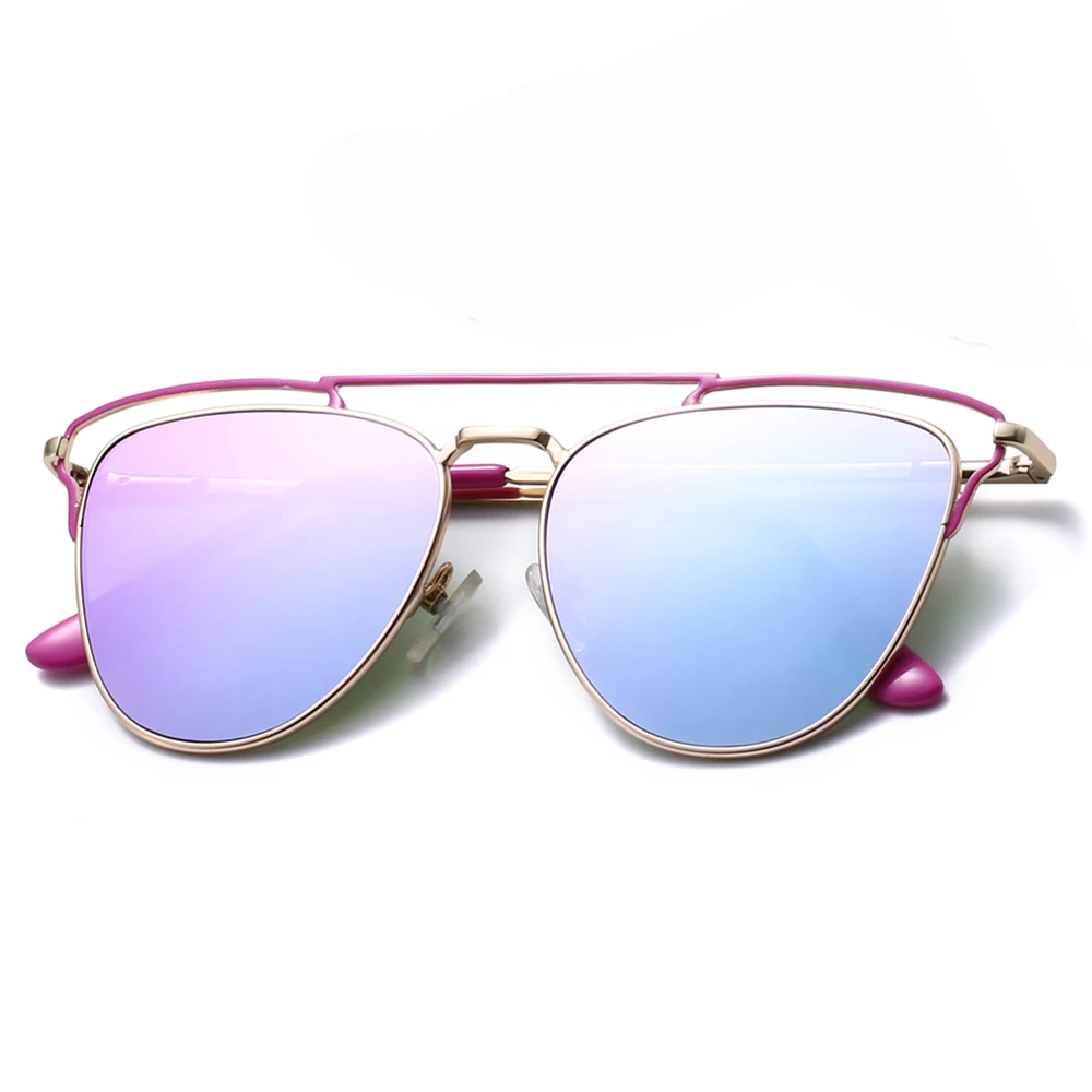 

Metal fashion ladies custom logo shaped promotional sunglasses