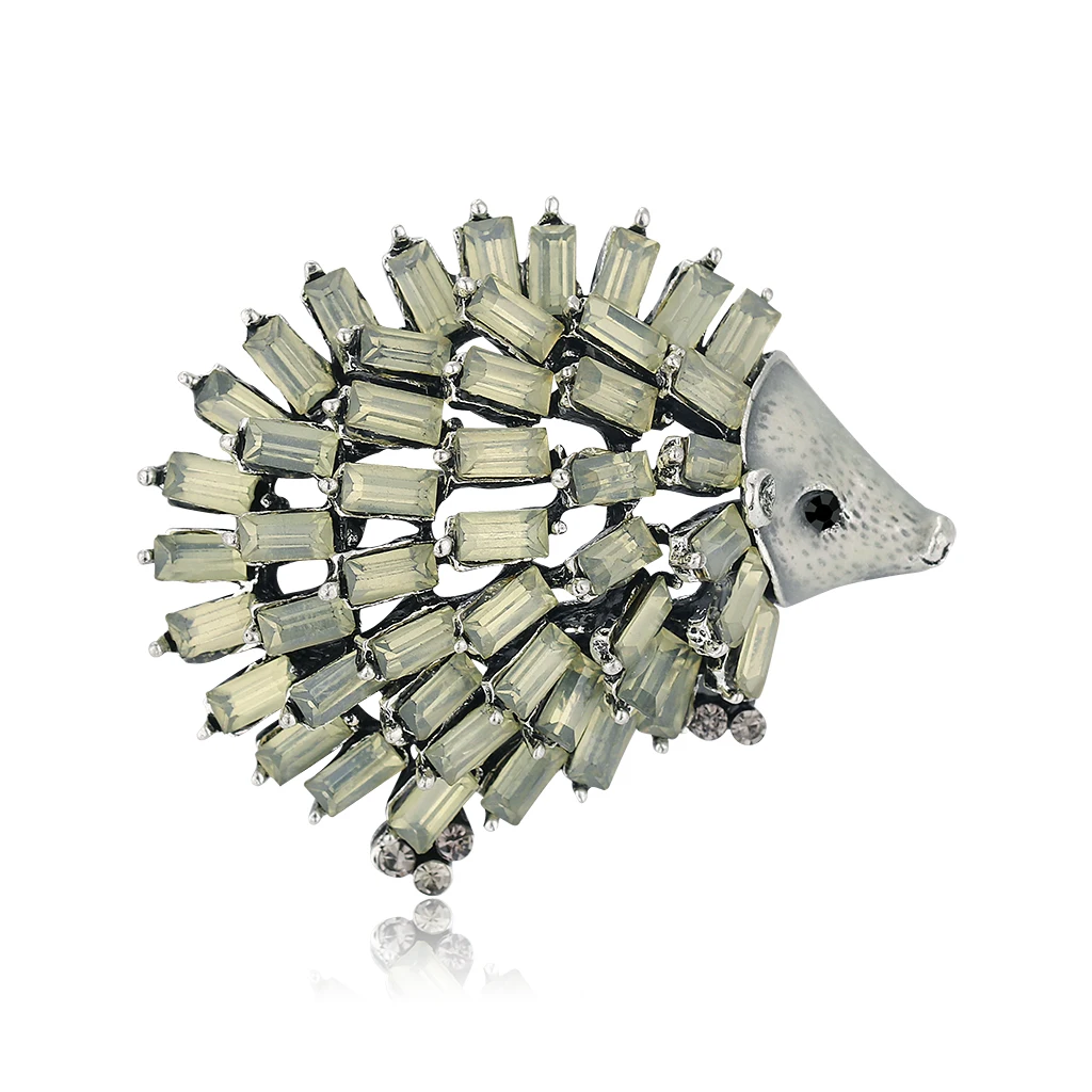 

Rhinestone Cute Hedgehog Animal Brooches for Women Enamel Brooch Pins Jewelry Accessories