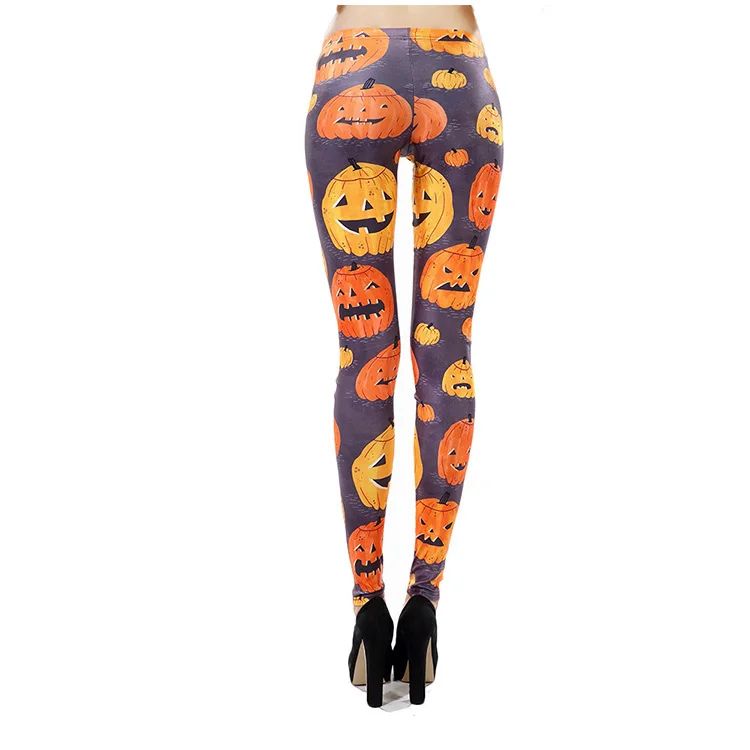 

Wholesale Women Custom Digital 3D Leggins Impresa Pumpkin Halloween Printed Leggings