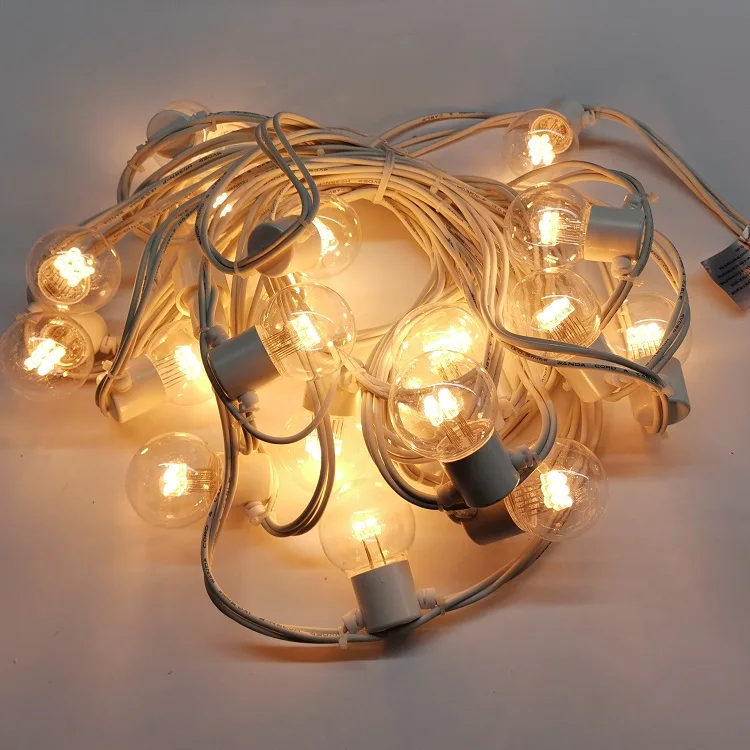 Outdoor decorative led christmas light chain waterproof led lights string G45