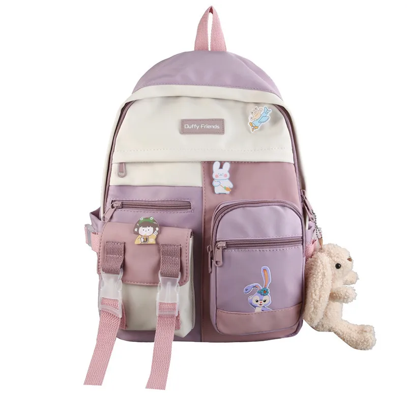 

New student schoolbag Korean version lightweight large-capacity backpack, 5 colors