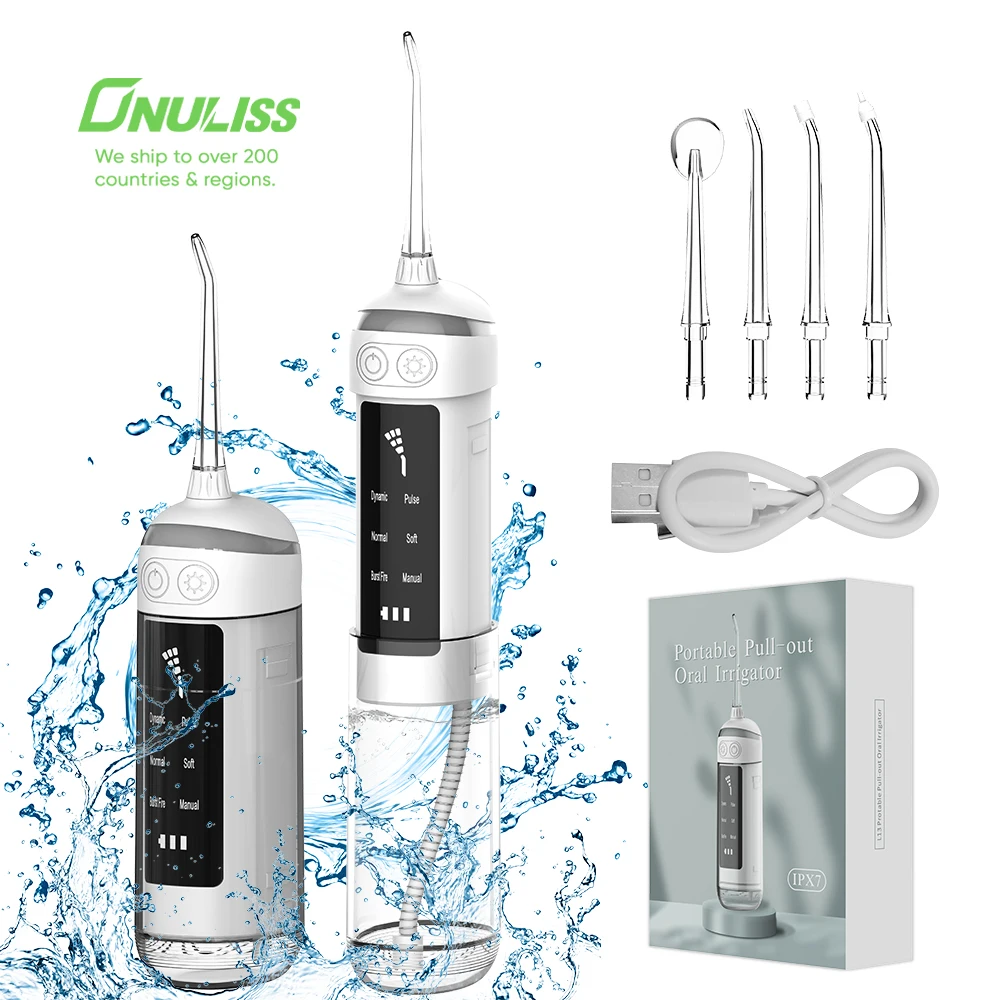 

ONULISS IPX7 USB Rechargeable Portable Waterflosser Cordless Electric High Quality Dental Water Flosser Oral Irrigator