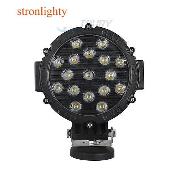 Super Bright 51W 4x4 Offroad Driving Car LED Work Light 12 volt 24 volt Spot Light Food Light