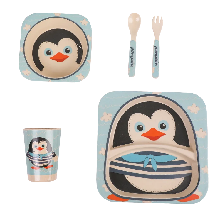 

ML50009 Ex-factory durable price modern bamboo dinner set tableware for kids