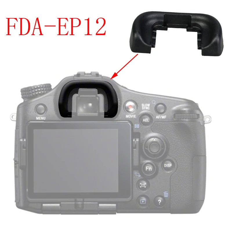 

FDA-EP12 Eyepiece Eyecup Viewfinder Cover For Sony A33 A55 A57 A58 A65 A77 Camera, Black