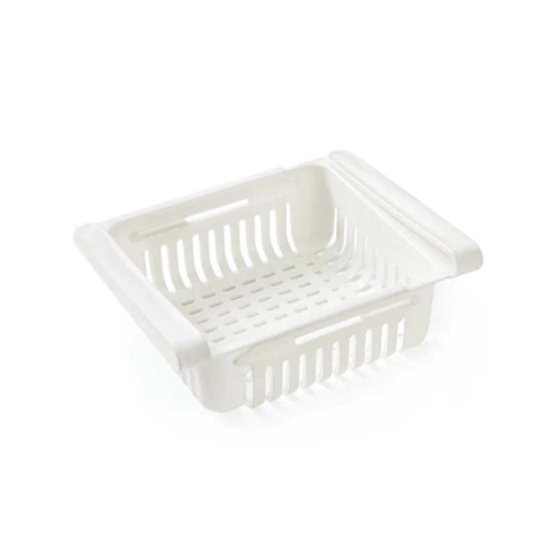 

Retractable Expandable Adjustable Fresh Keeping Plastic Drawer Refrigerator Drain Storage Box Shelf Holder Fridge Storage Basket