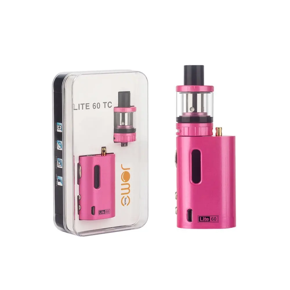 

Best E-cigarette Vape Mod Jomo Lite 60 Box Mod E cig Elektronik Sigara Mechanical Mod Vape, Black wilver pink