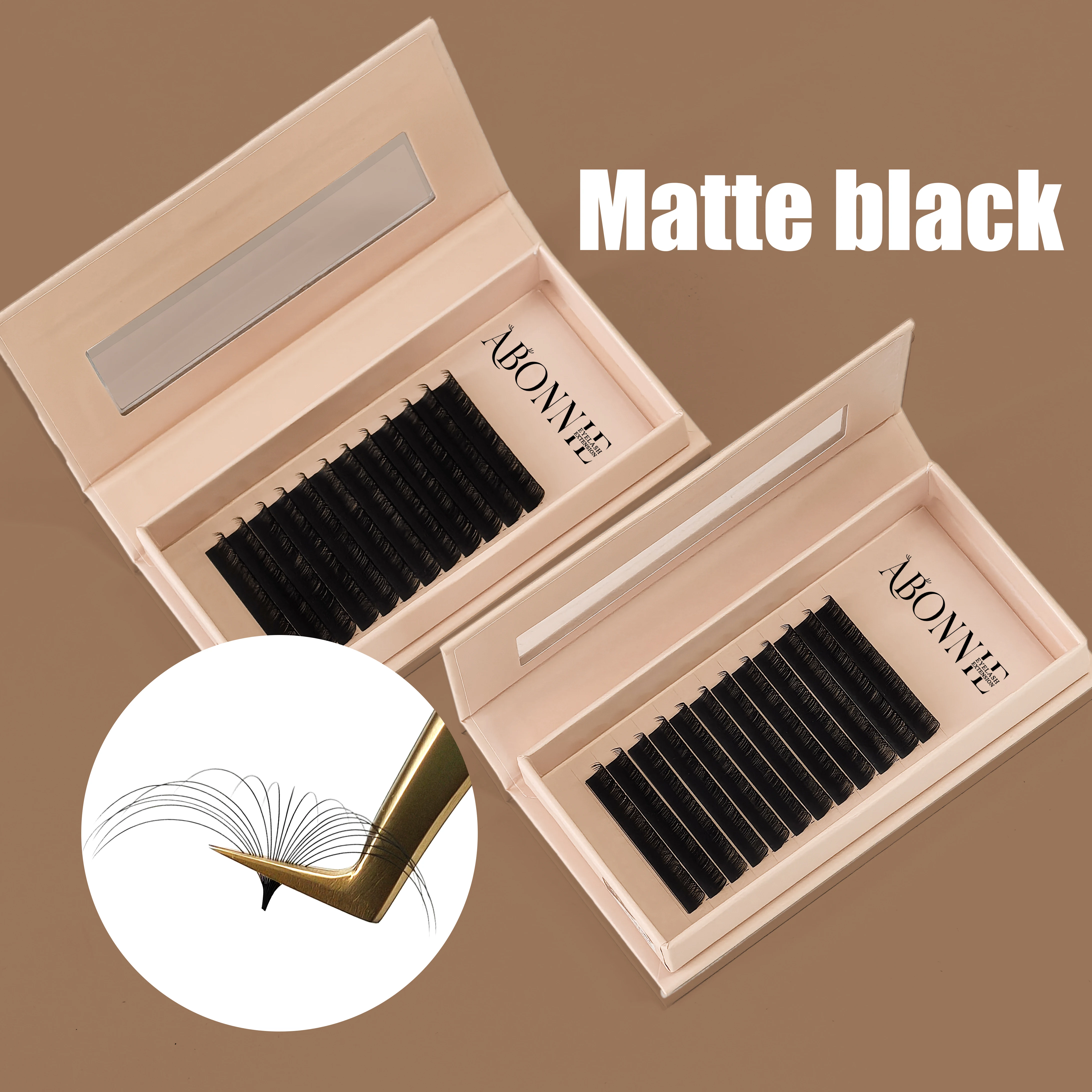 Abonnie Individual Volume Mink Eyelashes Extension Trays
