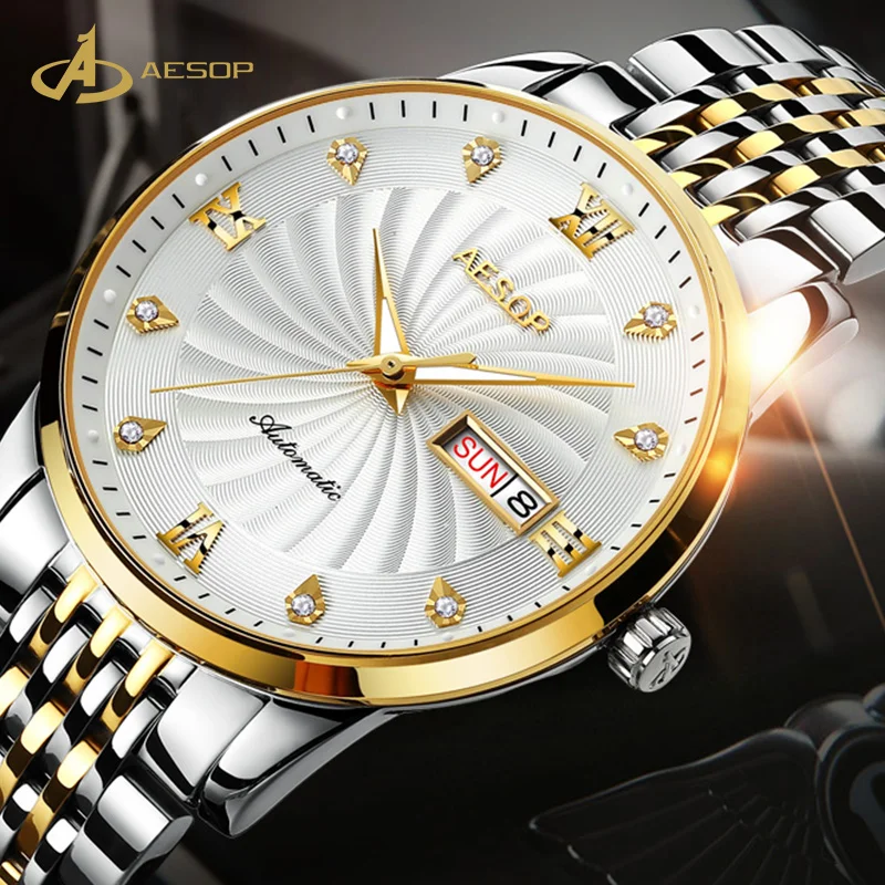 

Best selling watch custom waterproof fashion luxury Roman scale quartz watch stainless steel bezel luxury men's watch machinery, 9 colors to choose