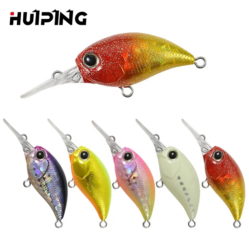 

HUIPING 30mm 2.5g Midium Diving Crank Sea Bass Fishing Lures Crankbaits Pesca CB057, 5 colors