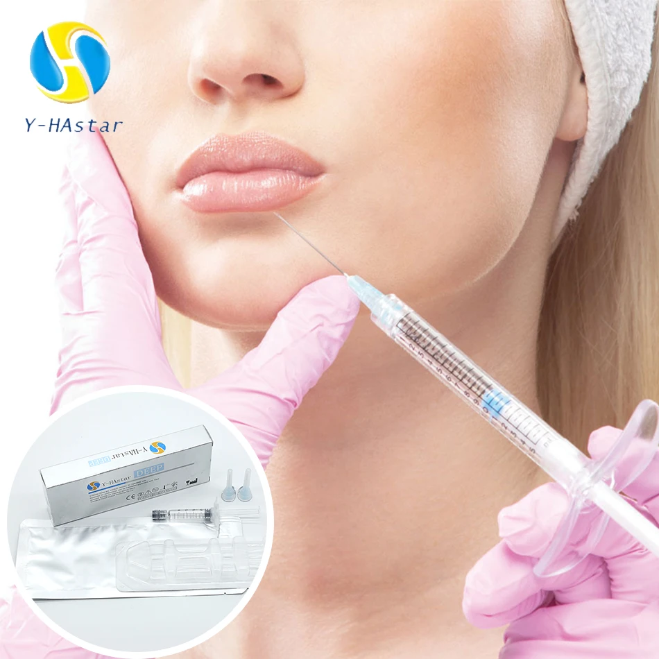 

Injectable cross linked hyaluronic acid gel injection dermal filler 1ml