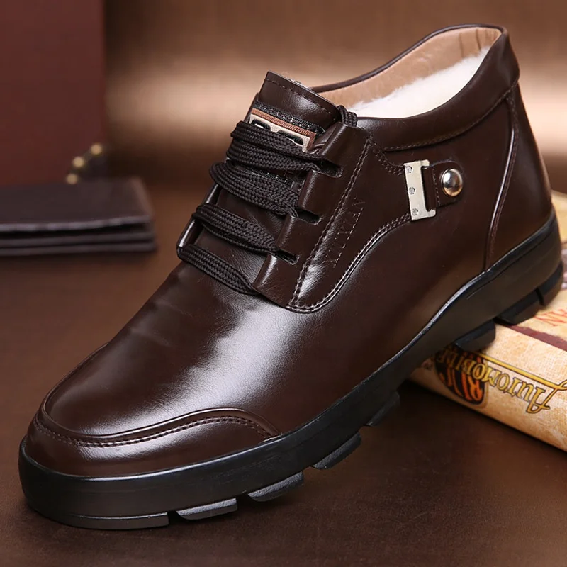 

Light Weight Fashionable Wholesale Man Winter Warm Boots with Sheep Fur