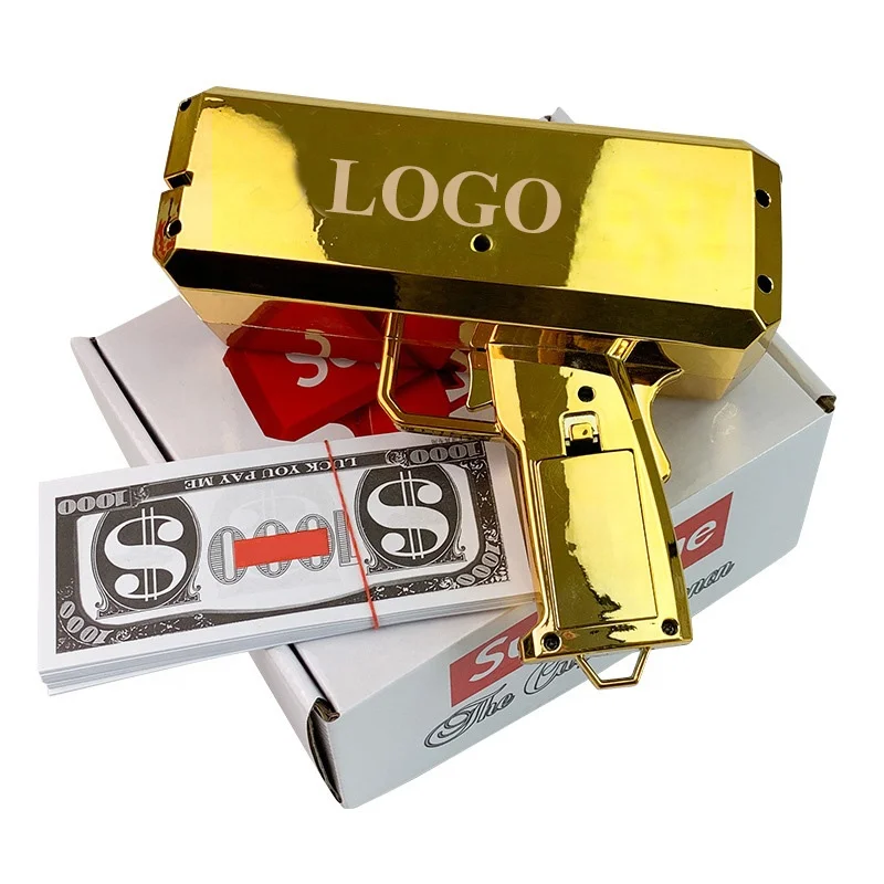 Tik Tok hot sale cash shooting spray creative super gun money for children Electric money Spray toy guns (1).jpg