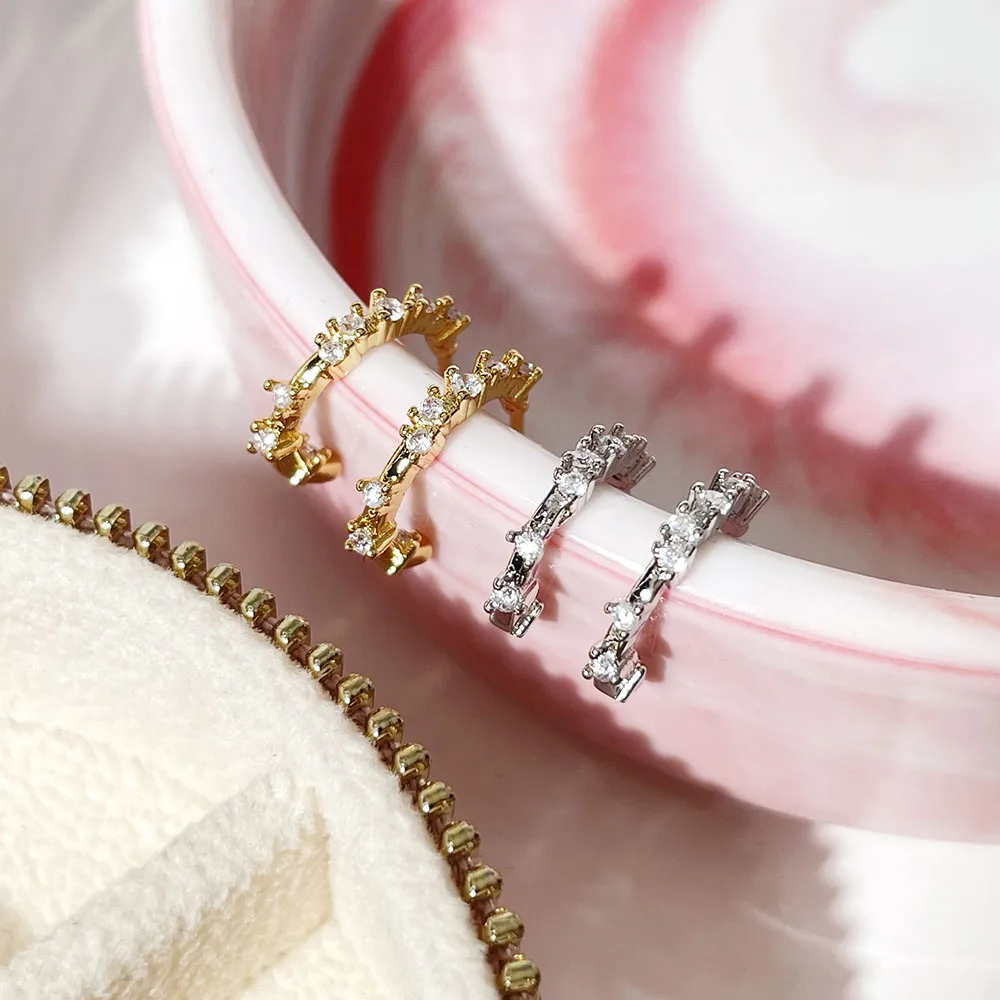 

18k gold hot sale korean earrings women