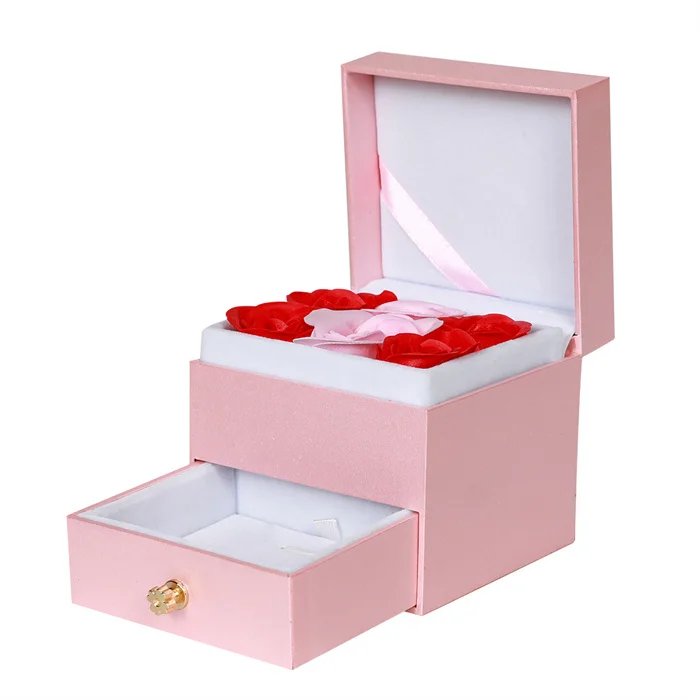 

ODM/OEM Rose Immortal Flower Gift Box Jewelry Valentine's Day Gift New Year's Convention Flower Box Customization, Pure color