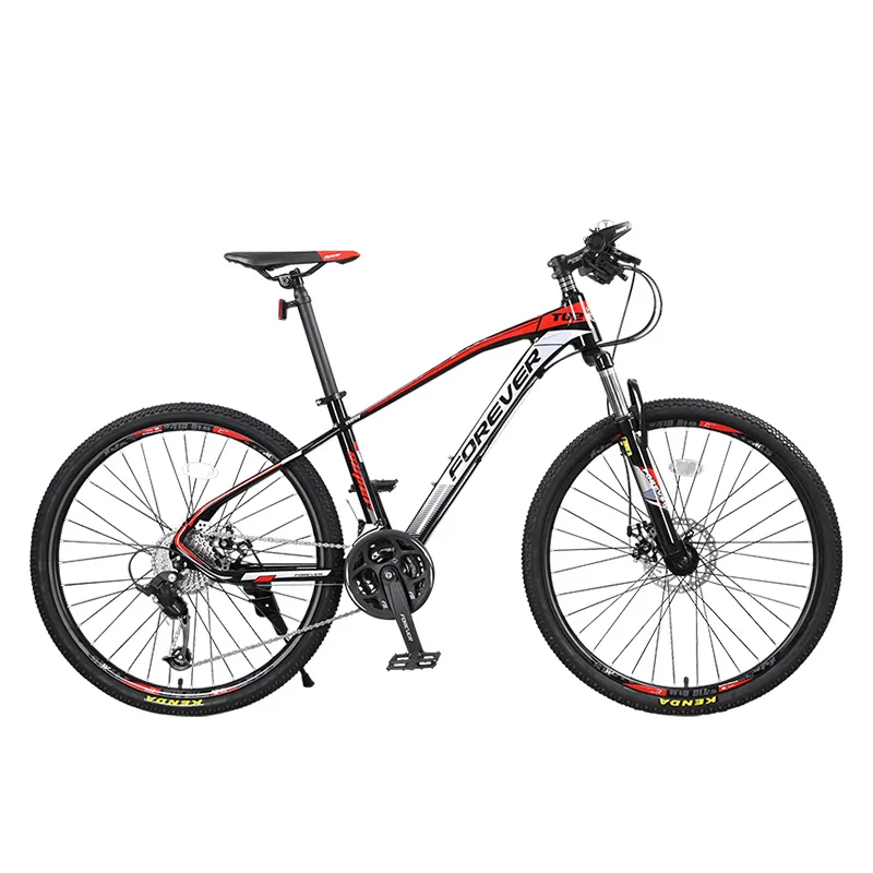 

FOREVER T02 27.5 inch 27 Speed Aluminum Mountain Bike Bicycle mtb bicicleta cycling for Men Women, Black&red, red&blue