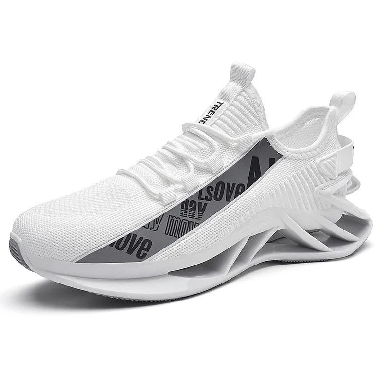 

2021 New Trending Fashion Blade Running Sports Shoes Mens Casual Sneakers Zapatos De Mujer Plus Size 46 Zapatillas Sneaker Male, White,black,red