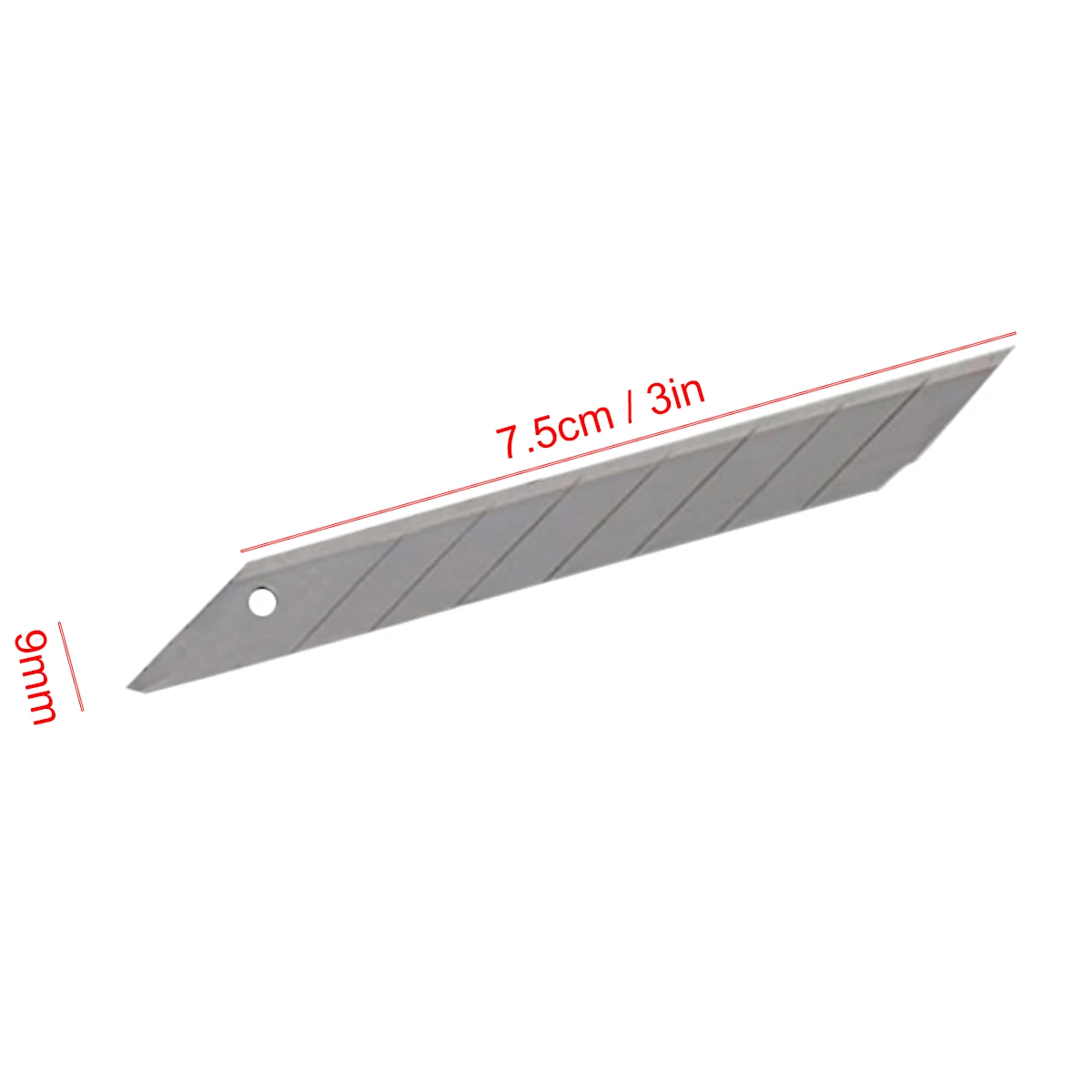 
10pcs/box Carbon Steel Art Knife Blades 30 Degree 8 Section Replacement Cutter Blade E03 
