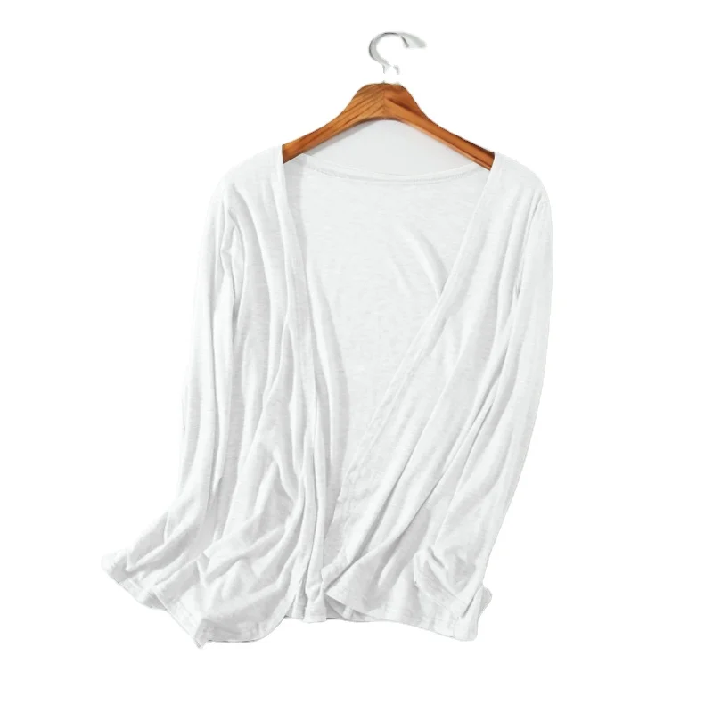 

Sun protection clothing cardigan women's knitwear shawl mid-length long-sleeved air-conditioning shirt jacket