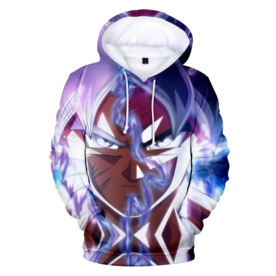 Dragon Ball Z Hoodie Pullover 3D Anime Print Sweatshirt with Front Pocket