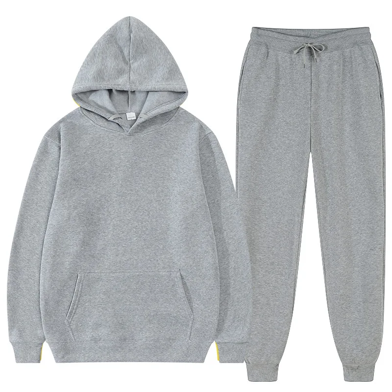 

Custom casual fleece jogging men tracksuit sweatshirts men's hoodies set