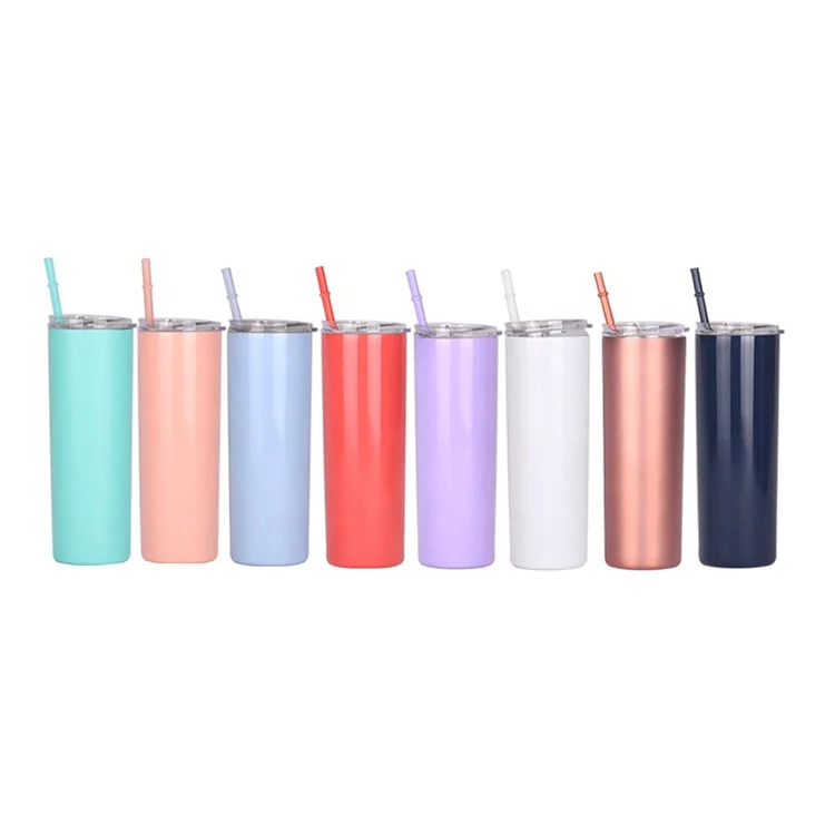Factory direct sales hot sales high quality metal skinny tumbler with lid