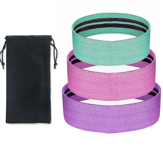 

Fitness squat hip fabric resistance band lift hip circle, Lake blue, pink, purple