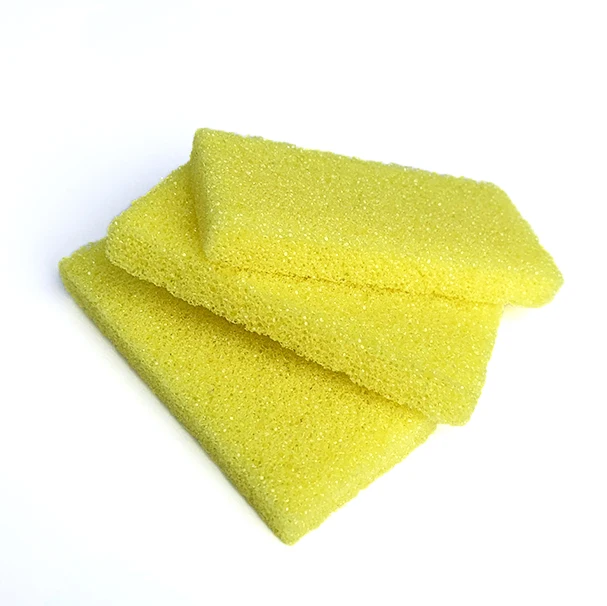 

400Pcs/inner case wholesale yellow pumice stone mini pumice pad for foot care