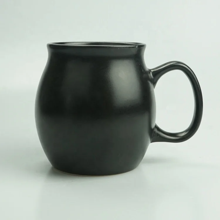 
China mugs wholesale matt black coffee mug 
