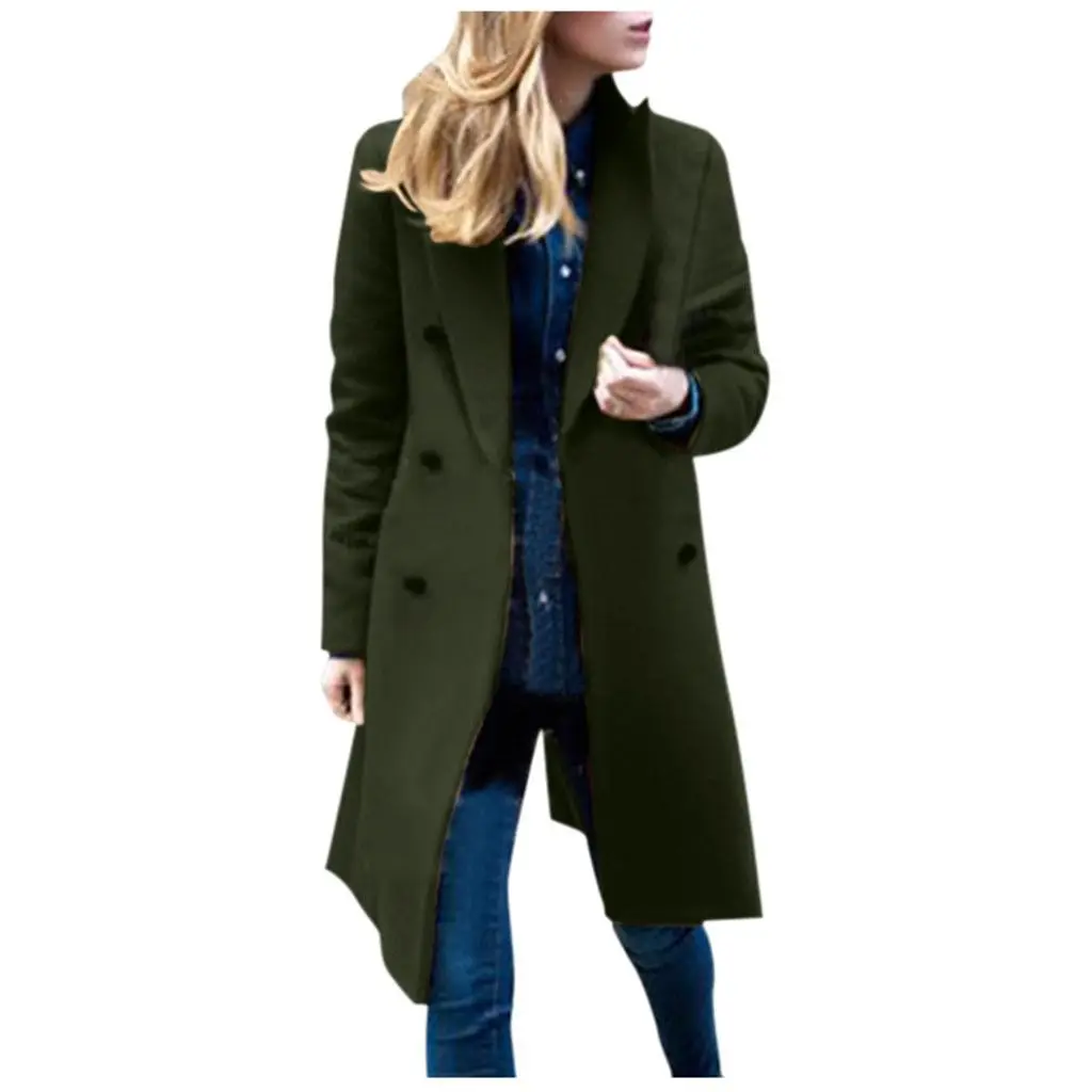 

Ladies Cashmere Wool Coat Hand Made Clothing Casual Quantity Pockets Shell Technics Long Style Fabric Button Pattern Hooded Type