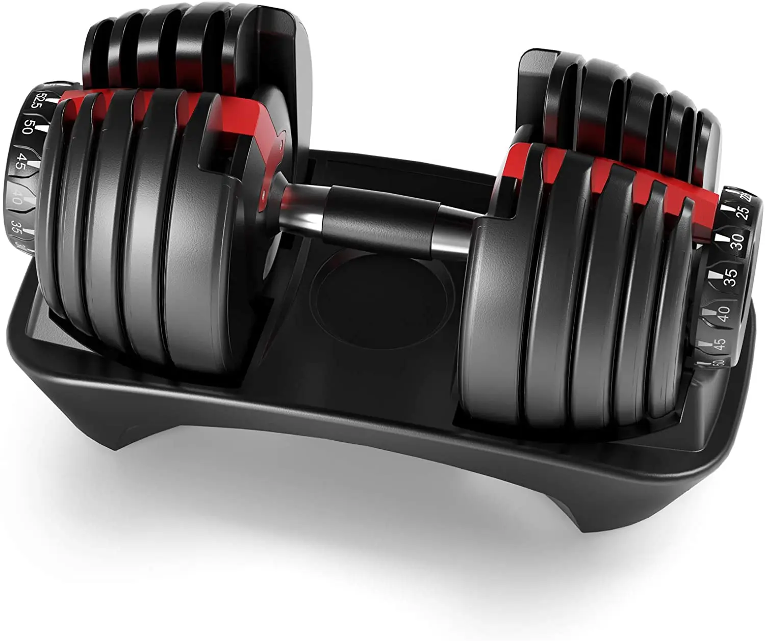 

2021 Hot Sale in United States of America Gym Fitness Equipment Adjustable 24kg Dumbbell 52.5LB, Black