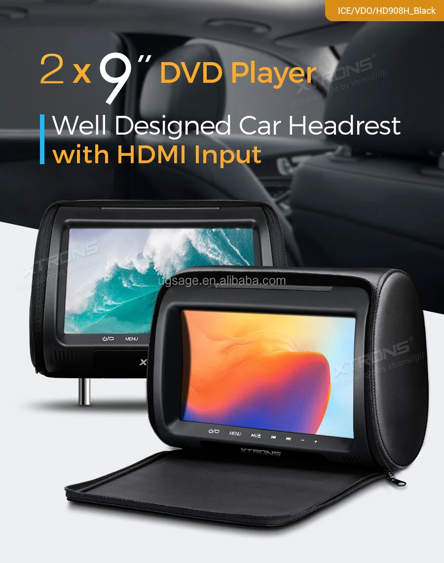 Xtrons 2 9 インチ車のヘッドレスト Dvd プレーヤー Hdmi ポート 革カバー カーモニター Buy カーモニター Dvd Bmw X5 後部座席エンターテイメントシステム ヘッドレスト Dvd プレーヤー Product On Alibaba Com