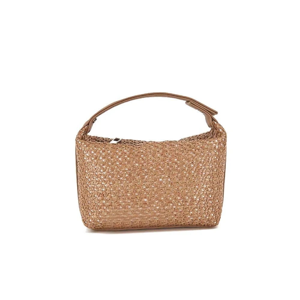 

Custom useful simple style pp straw lightweight portable handbag makeup bag travel organizer cosmetic bags