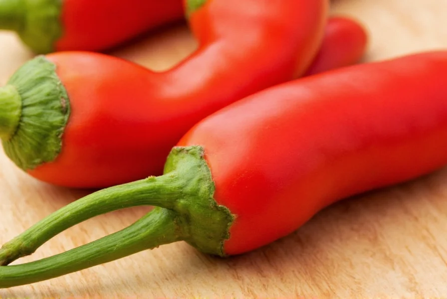 Fresh bunch of Thai chili peppers
