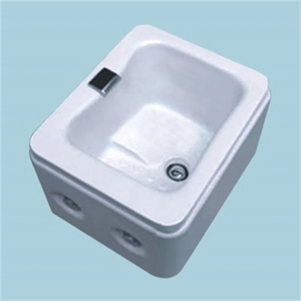 

Hotel Use Freestanding White Color Acrylic Foot Massage Wash Sink