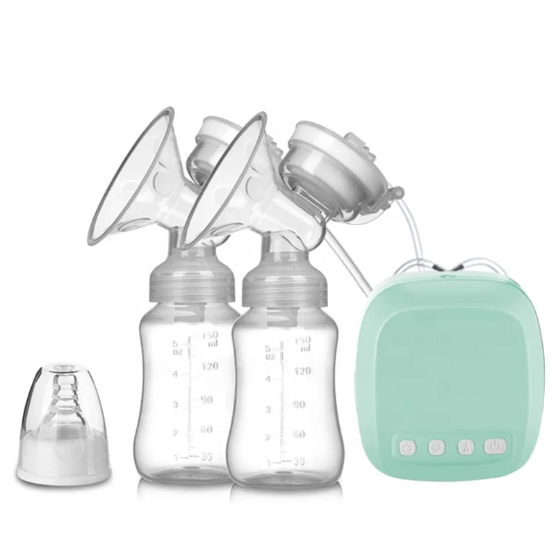 

New Silent Intelligent Double Electric Medical Breast Milk Suction Feeding Pump OEM Baby Supplier For Everyone Use, White,pink,blue