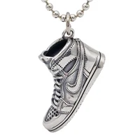 

Wholesale s925 sterling silver jewelry AJ11Jordan sneakers rock sweater necklace for man