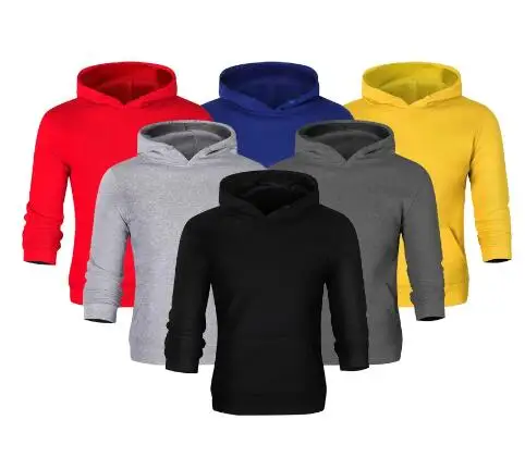 

New Burshed Fleece Men 360g Fabric Solid Basic Sweatshirts Custom Logo Pullovers Hoodies, Customized color hoodies