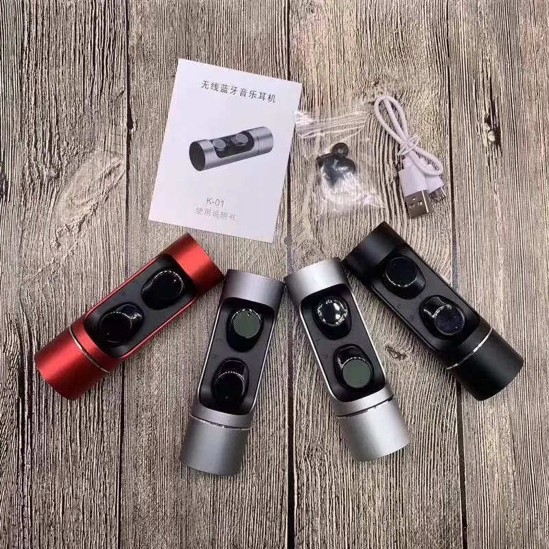 

Wireless Headphones Blue Tooth 5.0 Earphone TWS Headset with Charging Case New Design Mobile Handsfree Earphone Factory Price