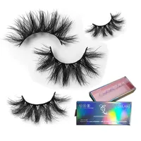 

Best selling quality 100% real siberian 3d mink false+eyelashes Qingdao mink eyelashes vendor