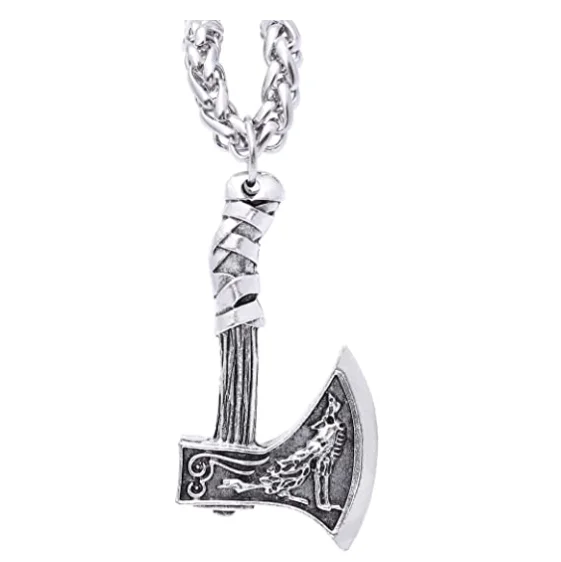 

Viking Jewelry Norse Talisman Pendant Chain Necklace For Men And Women