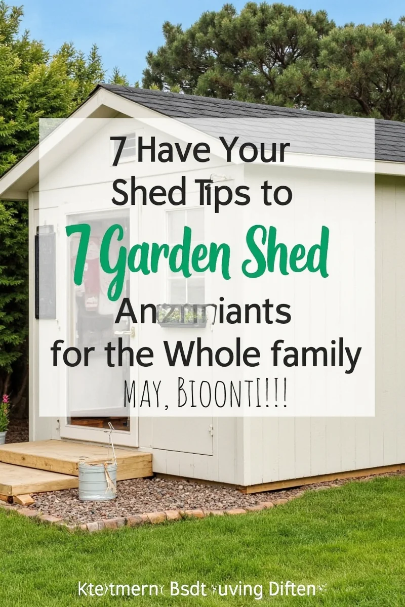 Stylized garden shed interior with themed decor