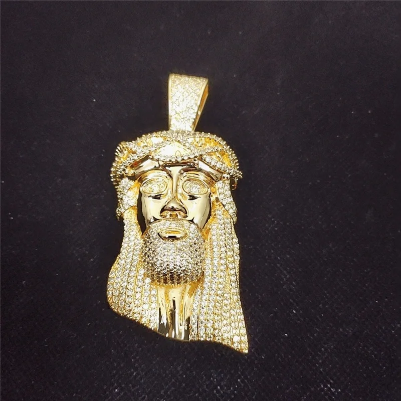 Super Large Xxl Hiphop Jesus 18k Gold 