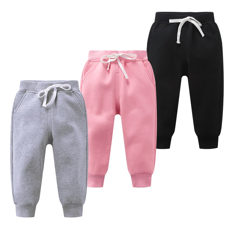 

Wholesale Autume And Spring 100% Cotton High Quality Soft Custom Logo Child Long Pants, As picture