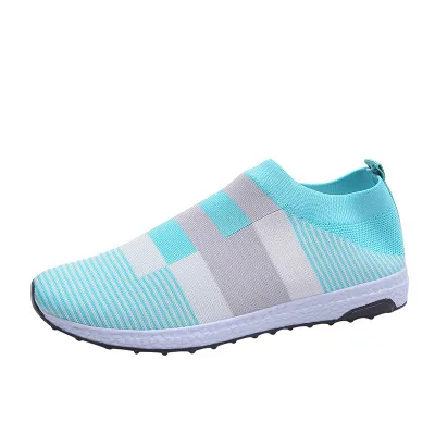 

2020 Oversize flying mesh upper sports breathable casual running shoes for women, As shown in figure