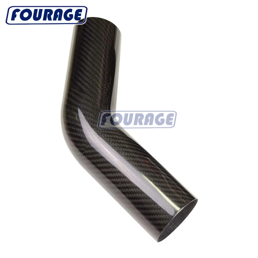 High Strength Real Carbon Fiber Bent Tube Straight 45 Degree 90 Degree