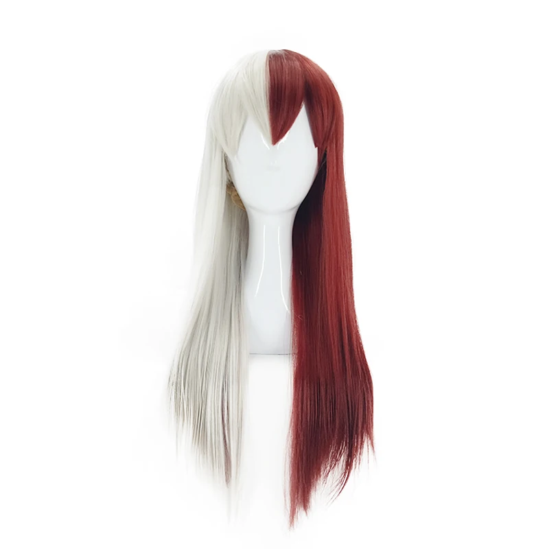 

Funtoninght wholesale price My Hero Academia cosplay wigs high quality female version Todoroki Shouto cosplay wigs for lovers, Pic showed