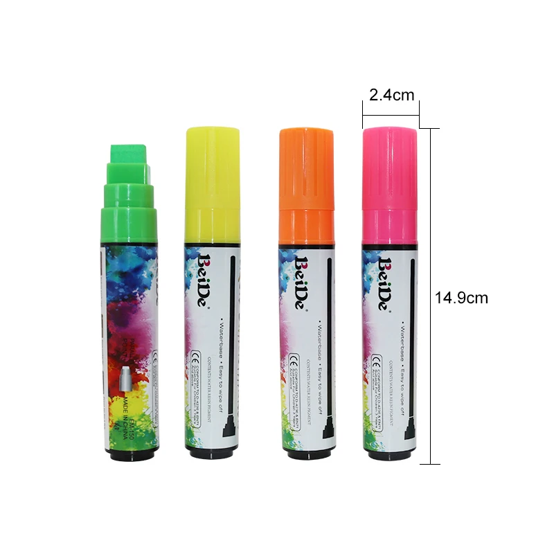 Jumbo 15mm Broad Rectangular Tip Erasable Marker Pen For Writing On