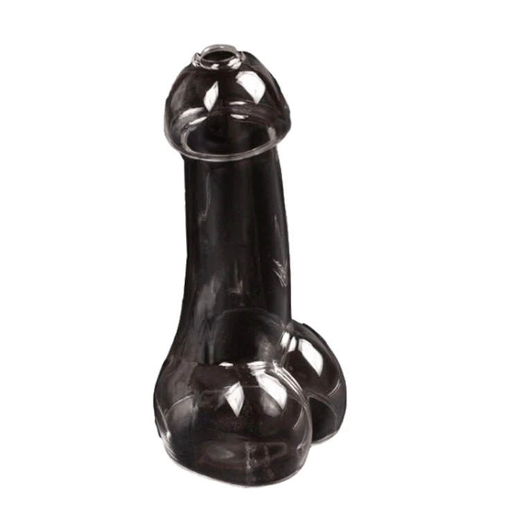 

500ml creative penis shape glass bottle bar ware cocktail glass without straw