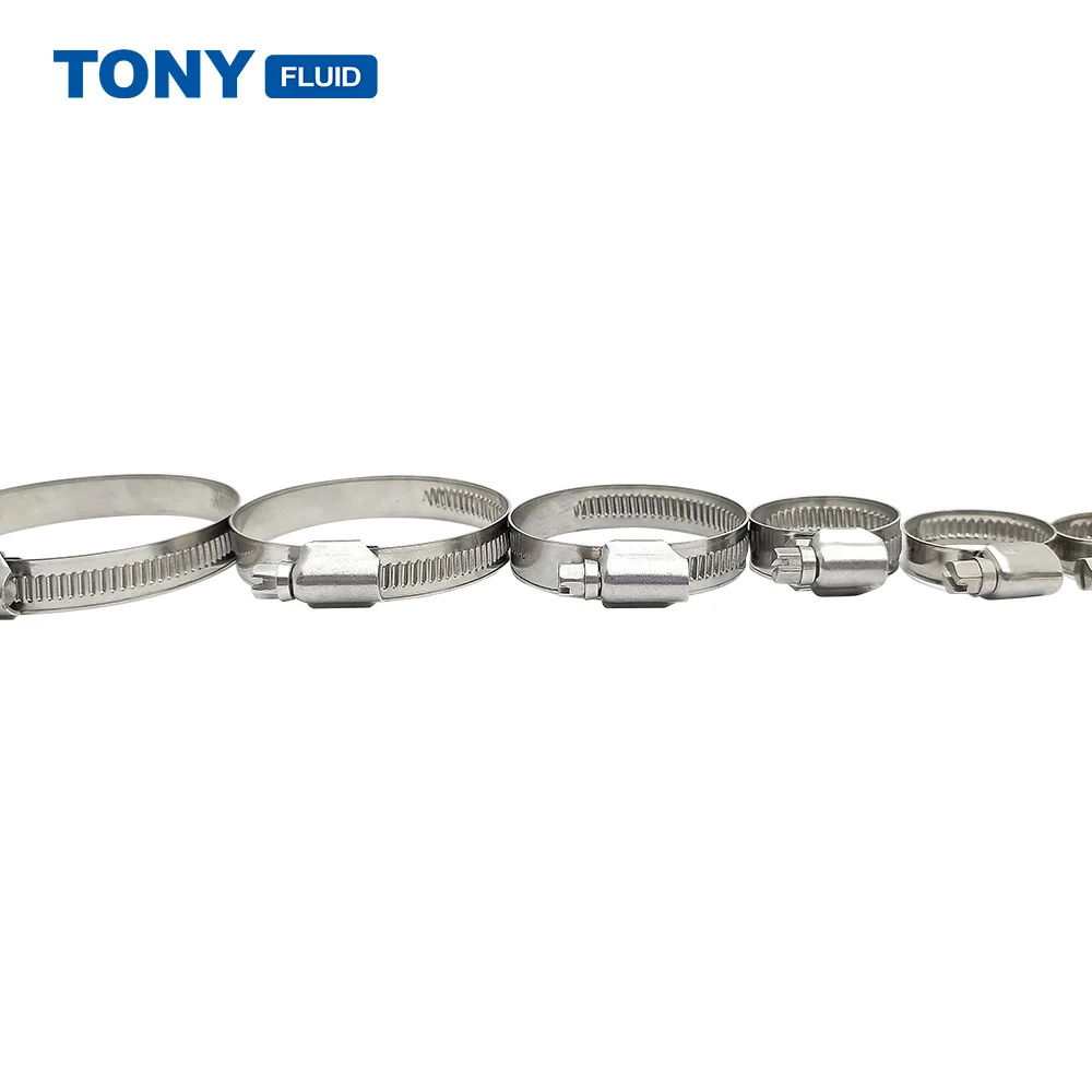 
Multi-Specification Stainless Steel Automotive Germany Type Hose Clamp 